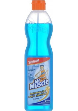 Засіб для миття скла та інших поверхонь Mr Muscle Професіонал зі спиртом економічний формат, 500 мл 